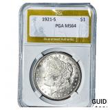 1921-S Morgan Silver Dollar PGA MS64