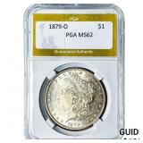 1879-O Morgan Silver Dollar PGA MS62