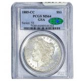 1885-CC CAC Morgan Silver Dollar PCGS MS64