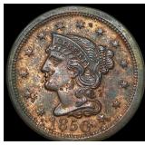 1850 Braided Hair Large Cent CLOSELY  UNCIRCULATE