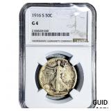 1916-S Walking Liberty Half Dollar NGC G4