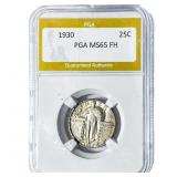 1930 Standing Liberty Quarter PGA MS65 FH