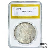 1878 Morgan Silver Dollar PGA MS63
