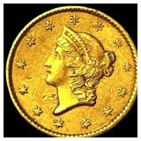 1851 Gold $1 Liberty Head Type 1 CLOSELY  UNCIRCU