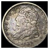 1835 Silver Capped Bust Dime ABOUT  UNCIRCULATED