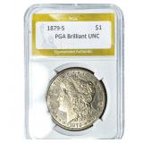 1879-S Morgan Silver Dollar PGA BU