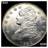1834 Capped Bust Half Dollar UNCIRCULATED