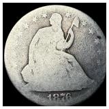 1876 Silver Seated Liberty Half Dollar NICELY  CI