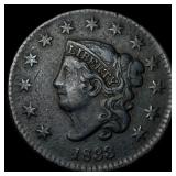 1833 Coronet Head Large Cent ABOUT  UNCIRCULATED