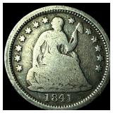 1841-O Silver Seated Liberty Half Dime NICELY  CI