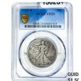 1916-S Walking Liberty Half Dollar PCGS VF25