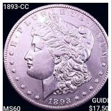 1893-CC Morgan Silver Dollar UNCIRCULATED