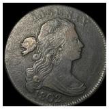 1802 Draped Bust Large Cent ABOUT  UNCIRCULATED
