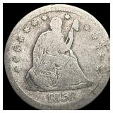 1858-S Silver Seated Liberty Quarter NICELY  CIRC