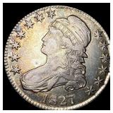 1827 Capped Bust Half Dollar NEARLY  UNCIRCULATED