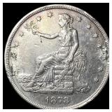 1878-S Silver Trade Dollar NEARLY  UNCIRCULATED