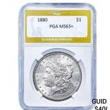 1880 Morgan Silver Dollar PGA MS63+