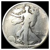 1921 Silver Walking Liberty Half Dollar  NICELY C