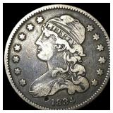 1834 Silver Capped Bust Quarter ABOUT  UNCIRCULAT