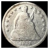 1858 Seated Liberty Half Dime NICELY  CIRCULATED