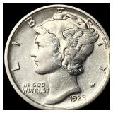 1928-D Silver Mercury Dime CLOSELY  UNCIRCULATED