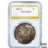 1883-O Morgan Silver Dollar PGA MS64+