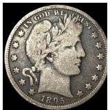1895 Silver Barber Half Dollar LIGHTLY  CIRCULATE