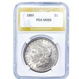 1889 Morgan Silver Dollar PGA MS66