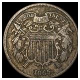 1865 Two-Cent Piece LIGHTLY CIRCULATED