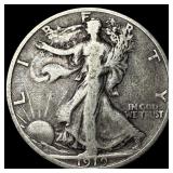 1919-S Silver Walking Liberty Half Dollar  LIGHTL