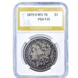 1879-S Rev 78 Morgan Silver Dollar PGA F15