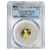 2021-W 1/10oz $5 Gold Eagle Type 2 PCGS PR69 DCAM