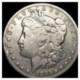 1893-CC Silver Morgan Dollar LIGHTLY  CIRCULATED