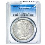 1881-CC Morgan Silver Dollar PCGS MS64