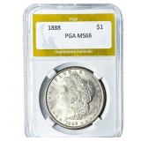 1888 Morgan Silver Dollar PGA MS66