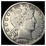 1895 Silver Barber Half Dollar ABOUT  UNCIRCULATE