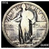 1916 Standing Liberty Quarter ABOUT UNCIRCULATED