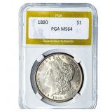 1880 Morgan Silver Dollar PGA MS64