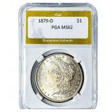 1879-O Morgan Silver Dollar PGA MS62