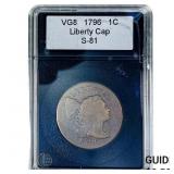1796 Liberty Cap Large Cent CoinWorld VG8 S-81