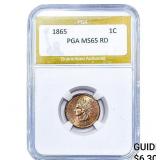 1865 Indian Head Cent PGA MS65 RD