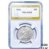 1838 Capped Bust Half Dollar PGA AU58