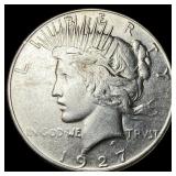 1927-S Silver Peace Dollar NEARLY  UNCIRCULATED