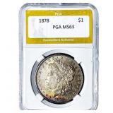 1878 Morgan Silver Dollar PGA MS63