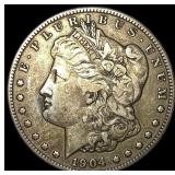 1904-S Silver Morgan Dollar ABOUT  UNCIRCULATED