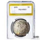 1878 Morgan Silver Dollar PGA MS63