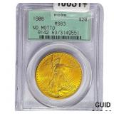 1908 $20 Gold Double Eagle PCGS MS63 No Motto