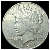 1934-S Silver Peace Dollar CLOSELY  UNCIRCULATED