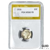1916 Mercury Silver Dime PGA MS66 FB