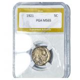 1921 Buffalo Nickel PGA MS65